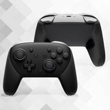 PlayVital for Nintendo Switch 2 Pro Controller Grip - Anti-Slip PU Grip Skin with Silicone Back Button Cover for Switch 2 Pro Controller Accessories, Sweat-Absorbent - Hexagonal Textured Black - ZALPTM001