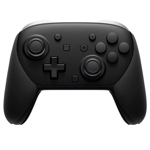 PlayVital for Nintendo Switch 2 Pro Controller Grip - Anti-Slip PU Grip Skin with Silicone Back Button Cover for Switch 2 Pro Controller Accessories, Sweat-Absorbent - Hexagonal Textured Black - ZALPTM001