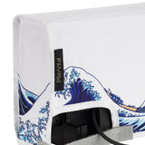 PlayVital Nylon Dust Cover, Soft Neat Lining Dust Guard, Anti Scratch Waterproof Cover Sleeve for Nintendo Switch & Switch OLED Charging Dock - The Great Wave - NTA8011