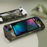 PlayVital Army Green Camouflage Custom Stickers Vinyl Wraps Protective Skin Decal for ROG Ally Handheld Gaming Console - RGTM003
