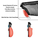 PlayVital BEYOND-GRIP Interchangeable Grip Protective Cover for Nintendo Switch 2 (2025), Ergonomic TPU Dockable Case Accessories for Switch 2 with Joystick Caps, Shockproof - Blue & Orange - XJKNTM009