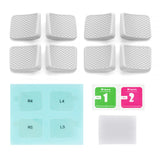 PlayVital Cool Gray Back Button Enhancement Set for Steam Deck LCD, Grip Improvement Button Protection Kit for Steam Deck OLED - 2 Different Thickness - PGSDM024