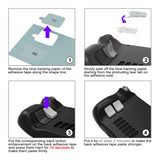 PlayVital Cool Gray Back Button Enhancement Set for Steam Deck LCD, Grip Improvement Button Protection Kit for Steam Deck OLED - 2 Different Thickness - PGSDM024