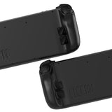 PlayVital Design for Steam Deck Back Buttons & Shoulder Buttons Trigger Enhancement Set, LR Increaser Trigger Grip + Back Button Improvement Accessories for Steam Deck OLED & LCD - Black - BPSD0A001