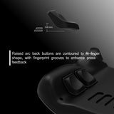 PlayVital Design for Steam Deck Back Buttons & Shoulder Buttons Trigger Enhancement Set, LR Increaser Trigger Grip + Back Button Improvement Accessories for Steam Deck OLED & LCD - Black - BPSD0A001