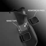 PlayVital Design for Steam Deck Back Buttons & Shoulder Buttons Trigger Enhancement Set, LR Increaser Trigger Grip + Back Button Improvement Accessories for Steam Deck OLED & LCD - Black - BPSD0A001