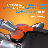 PlayVital Design for Steam Deck Back Buttons & Shoulder Buttons Trigger Enhancement Set, LR Increaser Trigger Grip + Back Button Improvement Accessories for Steam Deck OLED & LCD - Orange - BPSD0A003