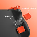 PlayVital Design for Steam Deck Back Buttons & Shoulder Buttons Trigger Enhancement Set, LR Increaser Trigger Grip + Back Button Improvement Accessories for Steam Deck OLED & LCD - Orange - BPSD0A003