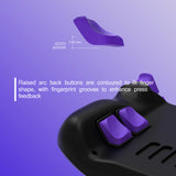 PlayVital Design for Steam Deck Back Buttons & Shoulder Buttons Trigger Enhancement Set, LR Increaser Trigger Grip + Back Button Improvement Accessories for Steam Deck OLED & LCD - Purple - BPSD0A002
