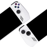 PlayVital Black Thumbsticks Grips Caps for ROG Ally, Silicone Thumb Grips Joystick Caps for ROG Ally - Diamond Grain & Crack Bomb Design - TAURGM005