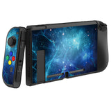 PlayVital Blue Nebula Protective Case for NS Switch, Soft TPU Slim Case Cover for NS Switch Joy-Con Console with Colorful ABXY Direction Button Caps - NTU6014G2