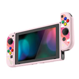 PlayVital Candy Rainbow Unicorn Protective Case for NS Switch, Soft TPU Slim Case Cover for NS Switch Joy-Con Console with Colorful ABXY Direction Button Caps - NTU6010G2