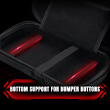 PlayVital Carrying Case for Nintendo Switch 2 with Silicone Charging Port, Portable Travel Case with 10 Game Card Slots, Shockproof Protective Hard Shell for Switch 2 Accessories Storage - Black - SHPNTJ002