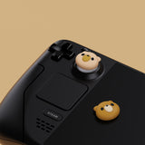 PlayVital Thumb Grip Caps for Steam Deck LCD, for PS Portal Remote Player Silicone Thumbsticks Grips Joystick Caps for Steam Deck OLED - Cozy Bear - YFSDM036
