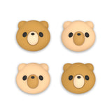 PlayVital Thumb Grip Caps for Steam Deck LCD, for PS Portal Remote Player Silicone Thumbsticks Grips Joystick Caps for Steam Deck OLED - Cozy Bear - YFSDM036