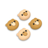 PlayVital Thumb Grip Caps for Steam Deck LCD, for PS Portal Remote Player Silicone Thumbsticks Grips Joystick Caps for Steam Deck OLED - Cozy Bear - YFSDM036