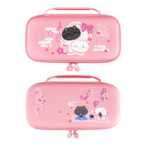 PlayVital Cherry Blossoms Kitten Carrying Case for Nintendo Switch 2, Cute Hard Shell Travel Case with Silicone Charging Port & 10 Game Card Slots, Portable Storage Bag - Pink - METNTJ001