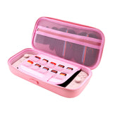 PlayVital Cherry Blossoms Kitten Carrying Case for Nintendo Switch 2, Cute Hard Shell Travel Case with Silicone Charging Port & 10 Game Card Slots, Portable Storage Bag - Pink - METNTJ001