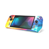 PlayVital Colorful Triangle Custom Stickers Vinyl Wraps Protective Skin Decal for ROG Ally Handheld Gaming Console - RGTM002