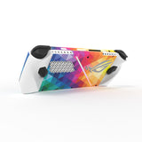 PlayVital Colorful Triangle Custom Stickers Vinyl Wraps Protective Skin Decal for ROG Ally Handheld Gaming Console - RGTM002