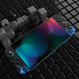 PlayVital for Nintendo Switch 2 Skin Full Set (2-Pack) - Protective Vinyl Decal Stickers for Switch 2 Console, Joycons, Handle Grips & Dock | No Residue, Anti-Scratch - Blue Flame - YUDNT006