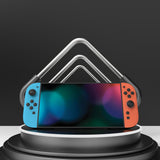 PlayVital for Nintendo Switch 2 Skin Full Set (2-Pack) - Protective Vinyl Decal Stickers for Switch 2 Console, Joycons, Handle Grips & Dock | No Residue, Anti-Scratch - Blue & Orange - YUDNT024