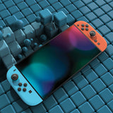 PlayVital for Nintendo Switch 2 Skin Full Set (2-Pack) - Protective Vinyl Decal Stickers for Switch 2 Console, Joycons, Handle Grips & Dock | No Residue, Anti-Scratch - Blue & Orange - YUDNT024