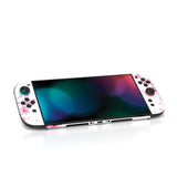 PlayVital for Nintendo Switch 2 Skin Full Set (2-Pack) - Protective Vinyl Decal Stickers for Switch 2 Console, Joycons, Handle Grips & Dock | No Residue, Anti-Scratch - Cherry Blossoms Petals A - YUDNT008