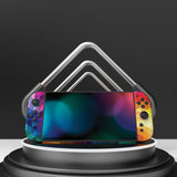 PlayVital for Nintendo Switch 2 Skin Full Set (2-Pack) - Protective Vinyl Decal Stickers for Switch 2 Console, Joycons, Handle Grips & Dock | No Residue, Anti-Scratch - Colorful Triangle - YUDNT013