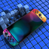 PlayVital for Nintendo Switch 2 Skin Full Set (2-Pack) - Protective Vinyl Decal Stickers for Switch 2 Console, Joycons, Handle Grips & Dock | No Residue, Anti-Scratch - Colorful Triangle - YUDNT013