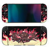 PlayVital for Nintendo Switch 2 Skin Full Set (2-Pack) - Protective Vinyl Decal Stickers for Switch 2 Console, Joycons, Handle Grips & Dock | No Residue, Anti-Scratch - Infernal Hounds - YUDNT016