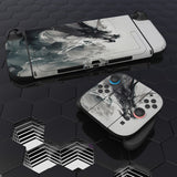 PlayVital for Nintendo Switch 2 Skin Full Set (2-Pack) - Protective Vinyl Decal Stickers for Switch 2 Console, Joycons, Handle Grips & Dock | No Residue, Anti-Scratch - Ink Spirit Dragon - YUDNT021