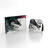 PlayVital for Nintendo Switch 2 Skin Full Set (2-Pack) - Protective Vinyl Decal Stickers for Switch 2 Console, Joycons, Handle Grips & Dock | No Residue, Anti-Scratch - Ink Spirit Dragon - YUDNT021