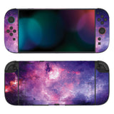 PlayVital for Nintendo Switch 2 Skin Full Set (2-Pack) - Protective Vinyl Decal Stickers for Switch 2 Console, Joycons, Handle Grips & Dock | No Residue, Anti-Scratch - Nebula Galaxy - YUDNT007
