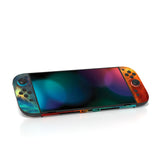 PlayVital for Nintendo Switch 2 Skin Full Set (2-Pack) - Protective Vinyl Decal Stickers for Switch 2 Console, Joycons, Handle Grips & Dock | No Residue, Anti-Scratch - Orange Star Universe - YUDNT015