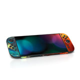 PlayVital for Nintendo Switch 2 Skin Full Set (2-Pack) - Protective Vinyl Decal Stickers for Switch 2 Console, Joycons, Handle Grips & Dock | No Residue, Anti-Scratch - Orange Star Universe - YUDNT015