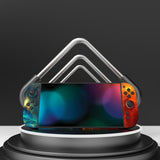 PlayVital for Nintendo Switch 2 Skin Full Set (2-Pack) - Protective Vinyl Decal Stickers for Switch 2 Console, Joycons, Handle Grips & Dock | No Residue, Anti-Scratch - Orange Star Universe - YUDNT015