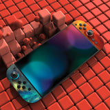 PlayVital for Nintendo Switch 2 Skin Full Set (2-Pack) - Protective Vinyl Decal Stickers for Switch 2 Console, Joycons, Handle Grips & Dock | No Residue, Anti-Scratch - Orange Star Universe - YUDNT015