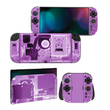 PlayVital for Nintendo Switch 2 Skin Full Set (2-Pack) - Protective Vinyl Decal Stickers for Switch 2 Console, Joycons, Handle Grips & Dock | No Residue, Anti-Scratch - Purple Tear Down - YUDNT019