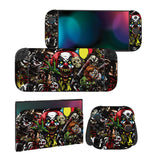 PlayVital for Nintendo Switch 2 Skin Full Set (2-Pack) - Protective Vinyl Decal Stickers for Switch 2 Console, Joycons, Handle Grips & Dock | No Residue, Anti-Scratch - Scary Party - YUDNT004