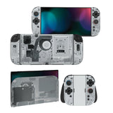 PlayVital for Nintendo Switch 2 Skin Full Set (2-Pack) - Protective Vinyl Decal Stickers for Switch 2 Console, Joycons, Handle Grips & Dock | No Residue, Anti-Scratch - X Tear Down - YUDNT020