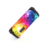PlayVital Full Set Protective Skin Decal for Steam Deck LCD, Custom Stickers Vinyl Cover for Steam Deck OLED - Colorful Triangle - SDTM002G2