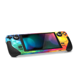 PlayVital Full Set Protective Skin Decal for Steam Deck LCD, Custom Stickers Vinyl Cover for Steam Deck OLED - Colorful Triangle - SDTM002G2