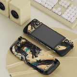 PlayVital Full Set Protective Skin Decal for Steam Deck LCD, Custom Stickers Vinyl Cover for Steam Deck OLED - Tempest Dragon - SDTM090