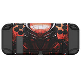 eXtremeRate PlayVital Spider Armor Back Cover for Nintendo Switch, NS Joycon Handheld Controller Protector Hard Shell, Dockable Protective Case with Colorful ABXY Direction Button Caps - NTT125