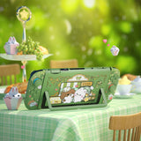 PlayVital Kawaii Dockable Hard Protective Case for Nintendo Switch 2 Anti-scratch, Shockproof Cover Skin for Switch 2 with Thumb Grip & Sticker & Button Caps - Forest Bakery - MURNTV001