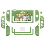 PlayVital Kawaii Dockable Hard Protective Case for Nintendo Switch 2 Anti-scratch, Shockproof Cover Skin for Switch 2 with Thumb Grip & Sticker & Button Caps - Forest Bakery - MURNTV001