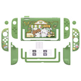 PlayVital Kawaii Dockable Hard Protective Case for Nintendo Switch 2 Anti-scratch, Shockproof Cover Skin for Switch 2 with Thumb Grip & Sticker & Button Caps - Forest Bakery - MURNTV001