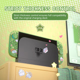 PlayVital Kawaii Dockable Hard Protective Case for Nintendo Switch 2 Anti-scratch, Shockproof Cover Skin for Switch 2 with Thumb Grip & Sticker & Button Caps - Forest Bakery - MURNTV001