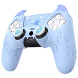 PlayVital Cute Demon Controller Silicone Case Compatible With PS5 Controller - Blue - DEPFP004